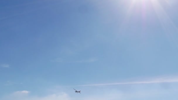 航空祭 飛行機 熱気球 — ストック動画