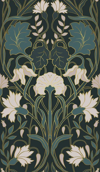 Floral Pattern Wallpaper — Stock Vector