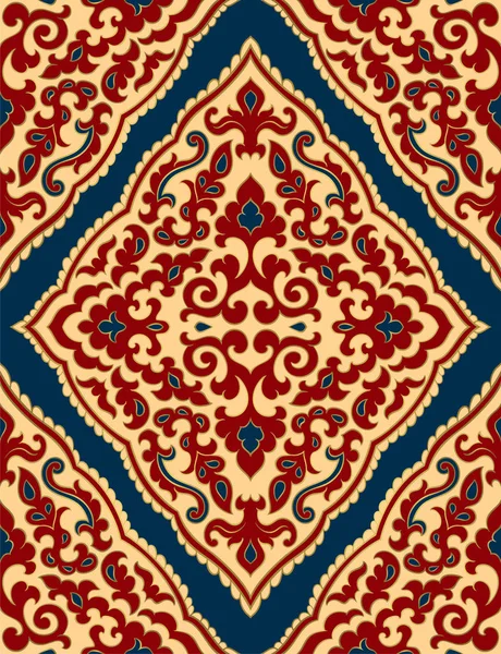 Ornamento Abstracto Oriental Plantilla Para Alfombra Textil Cualquier Superficie Patrón — Archivo Imágenes Vectoriales