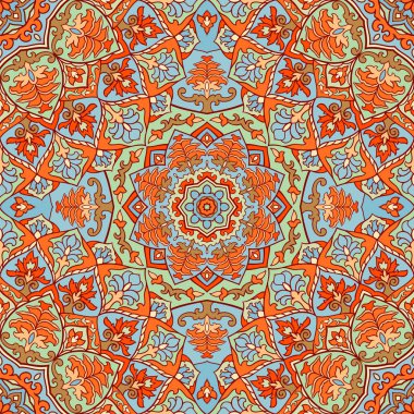 Mandala ile dekoratif desen.