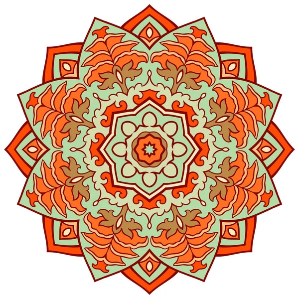 Mandala indiana simples . — Vetor de Stock