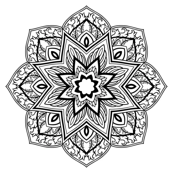 Mandala orientale astratta . — Vettoriale Stock