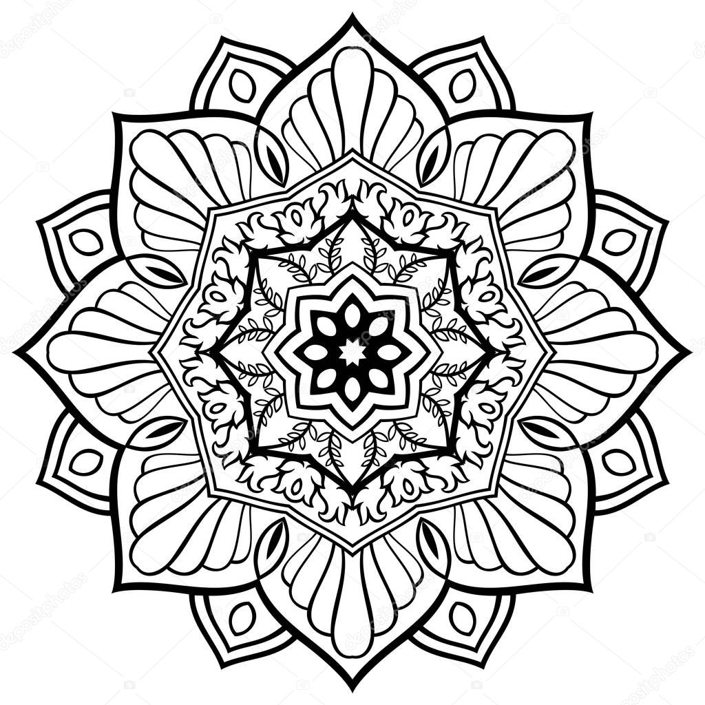 Oriental abstract mandala.