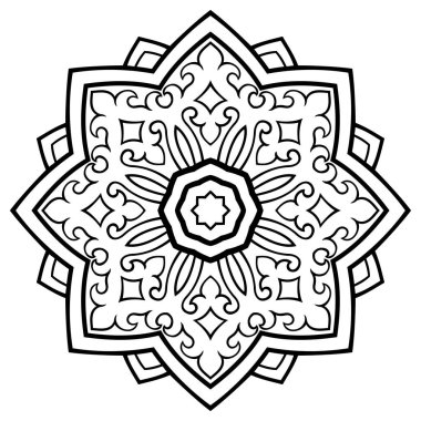 Oryantal soyut mandala.