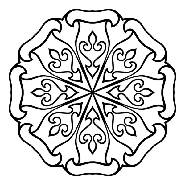 Eenvoudige abstracte mandala. — Stockvector