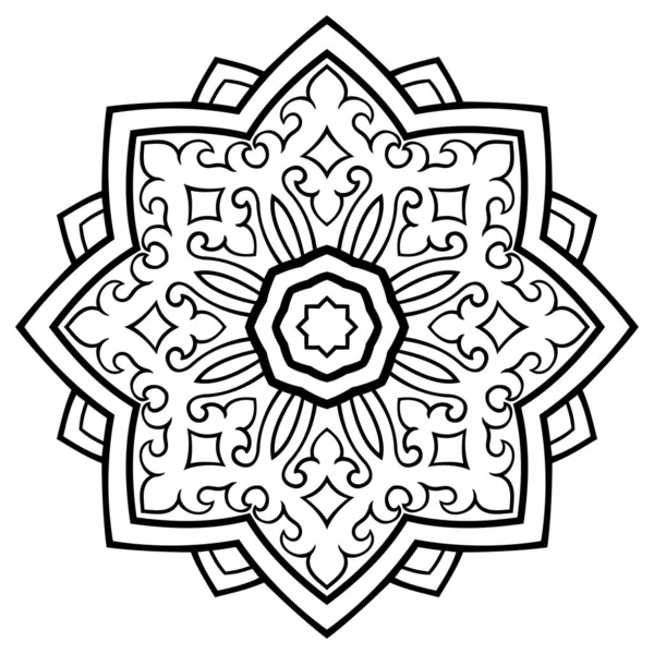 Orientalisk abstrakt Mandala. — Stock vektor