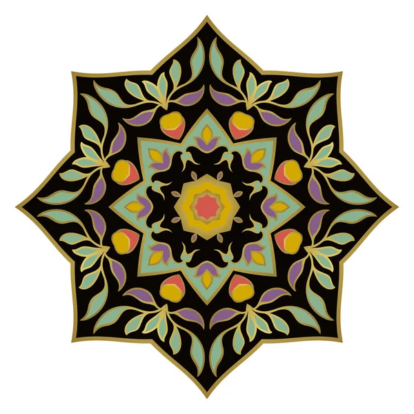 Mandala abstrait simple . — Image vectorielle