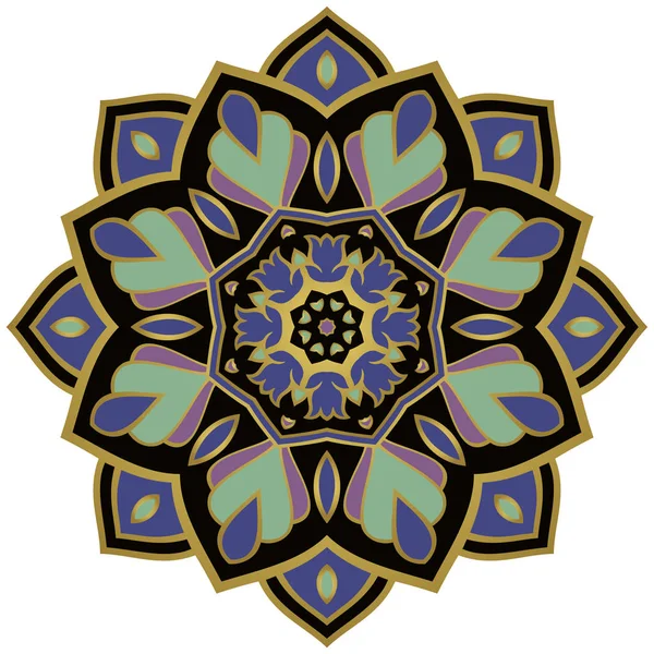 Mandala abstrait simple . — Image vectorielle