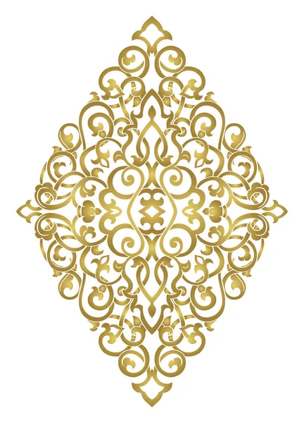 Medallón abstracto de oro para el diseño . — Archivo Imágenes Vectoriales