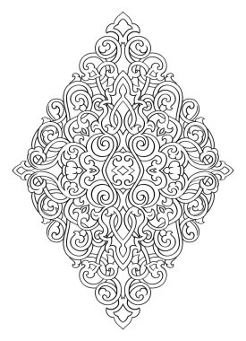 Tasarım için soyut madalyon. 