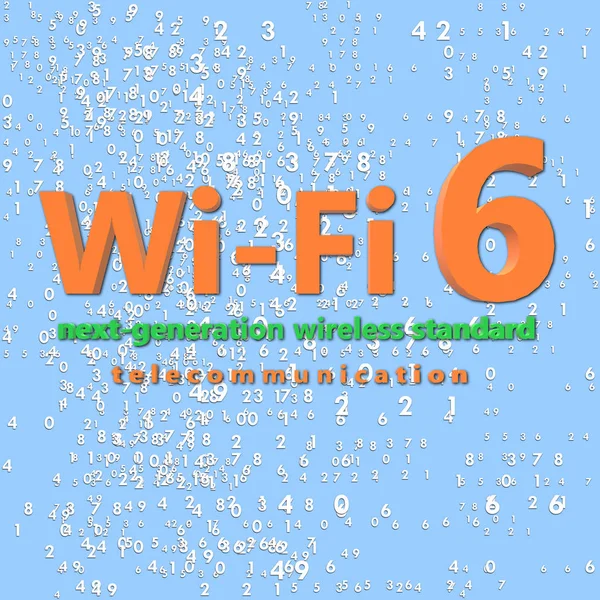 Ілюстрація Плакат Wlan High Efficiency Wireless Швидкість Масового Підключення Пристрою — стокове фото