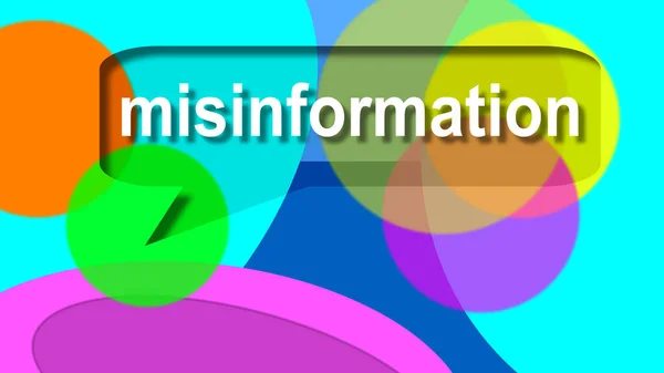 Desinformação Balões Diálogo Informação Falsa Espalhou Deliberadamente Para Enganar Desinformação — Fotografia de Stock