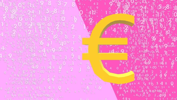 Moeda Economia Negócios Finanças União Europeia Símbolo Moeda Euro Ilustração — Fotografia de Stock