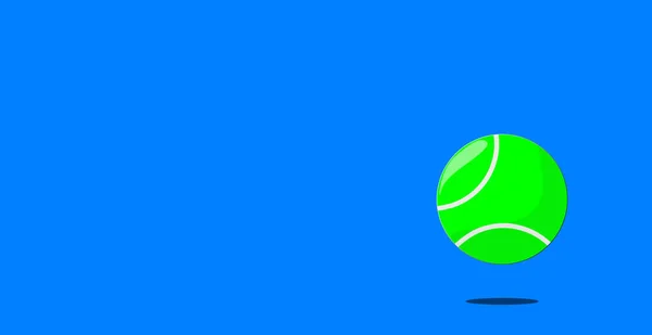 Egy Teniszlabda Játékkal Sporttal Sporttal Fogadással Versennyel Kapcsolatos Digitális Rajz — Stock Fotó