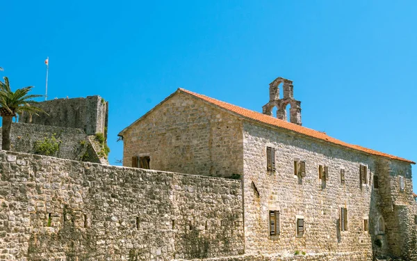 Fortress wall of the Old Town of Budva - Montenegro.