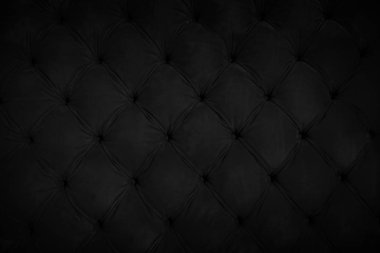 dark leather background upholstery wall with inset button tufting and folds patterns