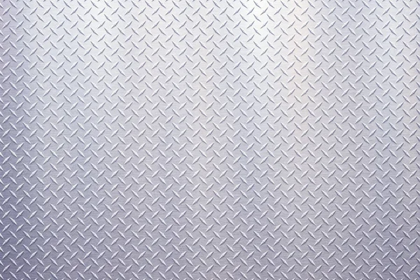 Ανοιχτό χρώμα από ανοξείδωτο χάλυβα βιομηχανική πλάκα τοίχου με διαμάντι — Φωτογραφία Αρχείου
