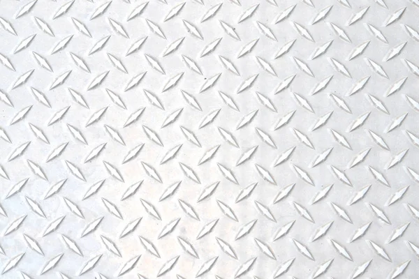Helle Edelstahl-Industrie-Plattenwand mit Diamant — Stockfoto