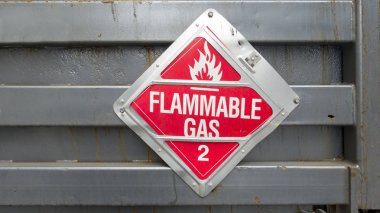 Yanıcı gaz 2 çıkarılabilir kamyon tabelası