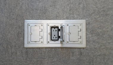 3 kat Alüminyum Ofis kapı Dubleks fiş çıkış soketleri, iş 