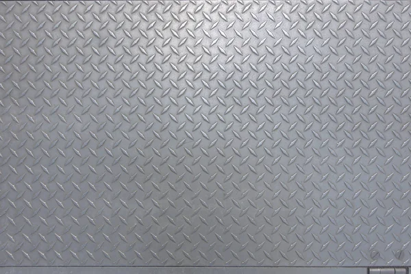Metaal legering plaat met getextureerde oppervlakte ruitpatroon — Stockfoto