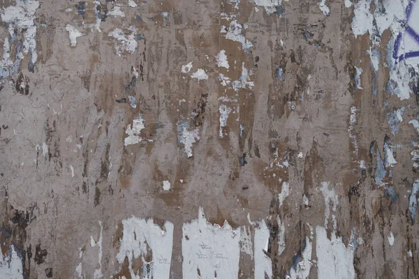 त्रासदायक वृद्ध भिंत पिलिंग पेंट स्क्रॅप्स, निकसह हवामान — स्टॉक फोटो, इमेज