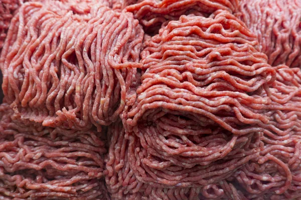 Ground fresh bison, beef, angus meat — Stock Photo, Image