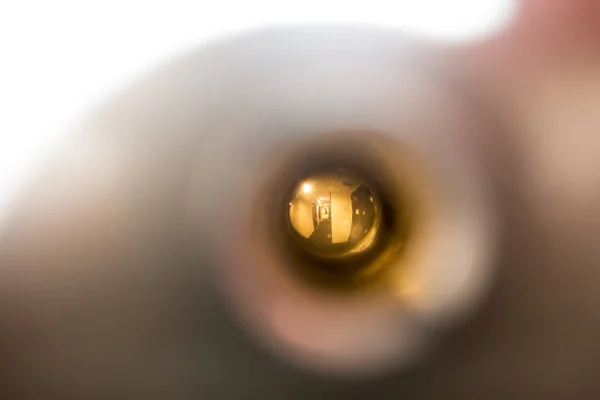 Who Peephole Sides Looking Out Other Side Door — Stock Photo, Image
