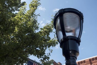 Park sokak lambası sonrası yakın