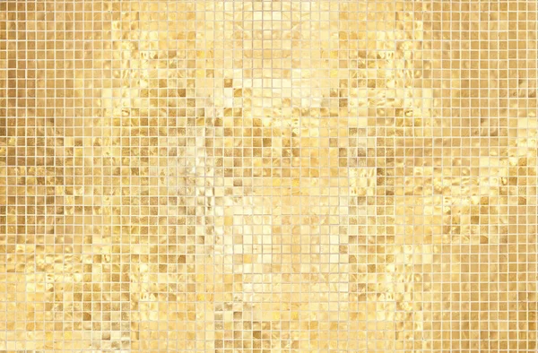 Μικρή πολυτελή γυαλιστερή γυαλιστερό γκλίτερ χρυσαφί κίτρινο κεραμίδι του δαπέδου — Φωτογραφία Αρχείου