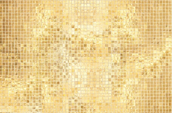 Petit haut de gamme coulé brillant paillettes carrelage jaune doré de plancher — Photo