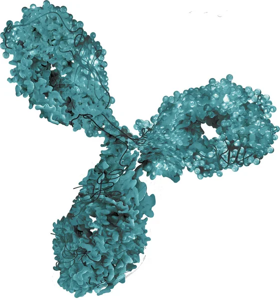 Monoclonal Antibody Blue Green Art — Stock Photo, Image