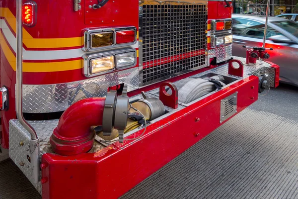 Proctectoring Communauté Camion Pompiers Rouge Blanc Orange — Photo