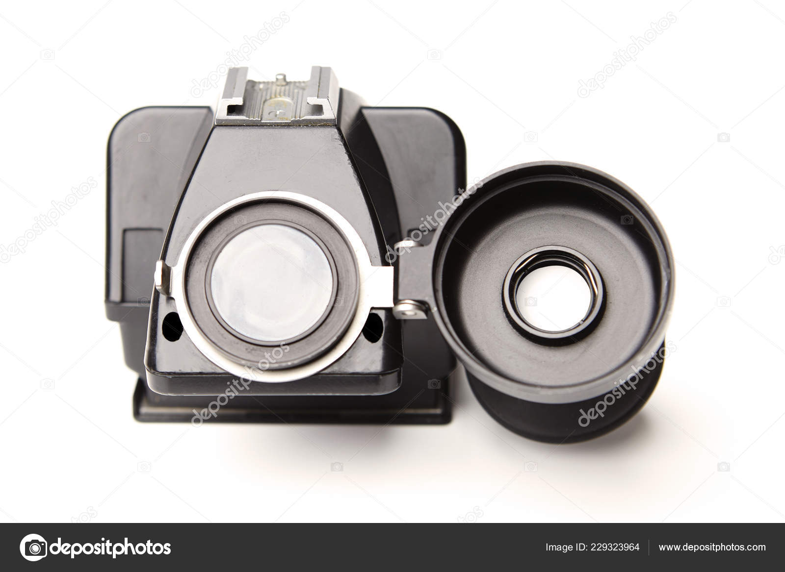 Used Older Retro Camera Viewfinder Loupe Slr Film Camera 6X6