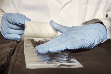 Çek ve kamyonet unvisible microtrace kanıt elbise