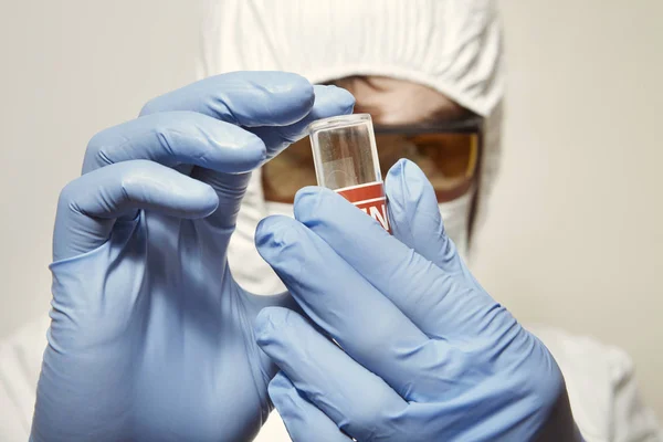 Proccess Collecting Possible Gunshot Residue Suspected Man Indoor — Stock Photo, Image