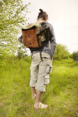 Özgürlük zevk yaz vahşi gezide Olgun adam