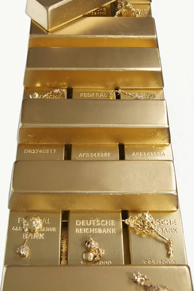 Setki Kilogramów Nielegalnych Złota Tle — Zdjęcie stockowe