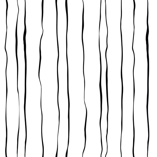 Naadloze decoratieve verticale patroon met de hand getekende vormen. Hand geschilderd grungy inkt doodles in zwart-wit kleuren. Trendy eindeloze textuur voor digitaal papier, achtergronden, stof, inwikkeling — Stockvector