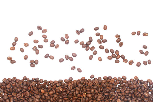 Coffee beans. isolated on a white background