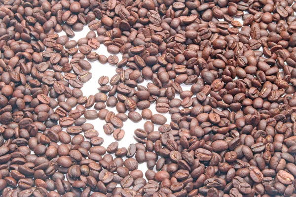 Many Coffee Beans Texture Background — Stock Photo, Image