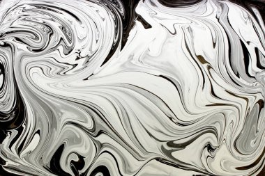 Mermer mürekkep deseni soyut arkaplan. siyah ve beyaz ton