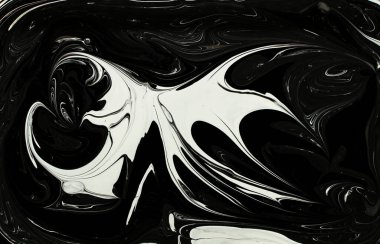 Mermer mürekkep deseni soyut arkaplan. siyah ve beyaz ton