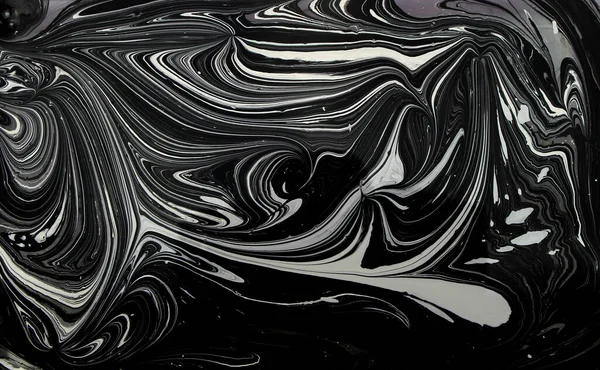 Márvány Tinta Minta Textúra Elvont Háttér Fekete Fehér Tónus — Stock Fotó