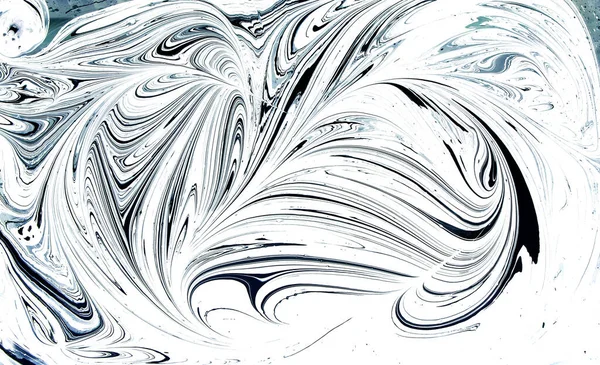 Marmer Inkt Patroon Textuur Abstracte Achtergrond Blauwe Witte Toon — Stockfoto