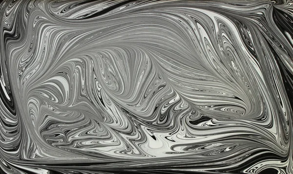 Marmurowy Wzór Atramentu Tekstury Abstrakcyjne Tło Czerń Biel — Zdjęcie stockowe