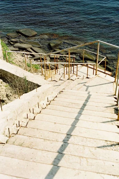 Step Step Stairs Sea — Stock Photo, Image