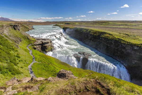 Scenic View Gullfoss Waterfall Iceland — Stock Photo, Image