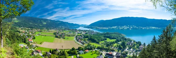 Panorama Lago Ossiacher, Carintia, Austria —  Fotos de Stock