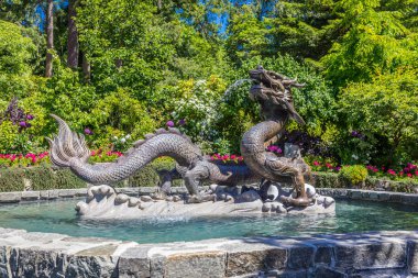 Victoria Adası, Kanada 'daki Butchart Bahçeleri. 